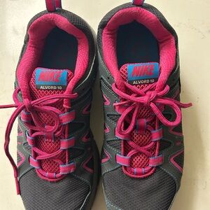 Nike Pink and White Sneakers